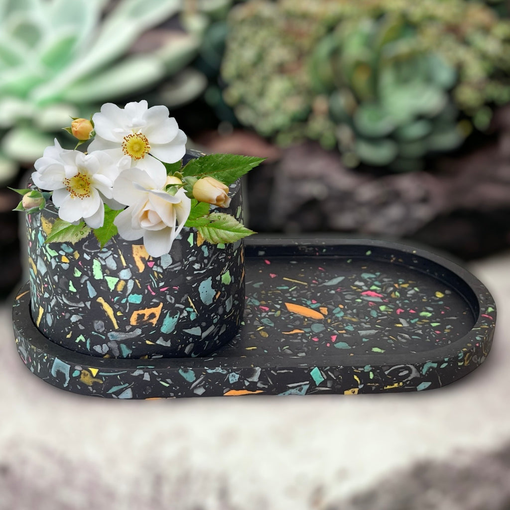 Terrazzo Trinket Tray and Dish Set