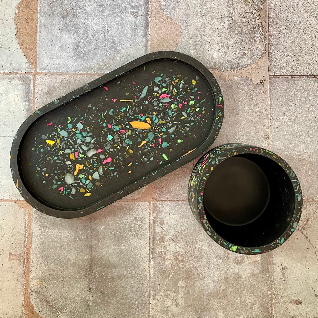 Terrazzo Trinket Tray and Dish Set