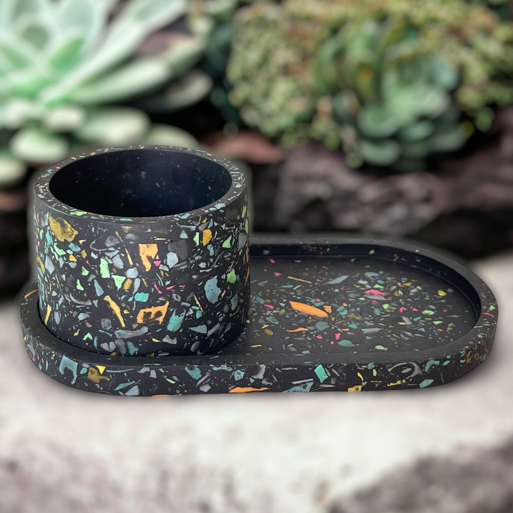 Terrazzo Trinket Tray and Dish Set