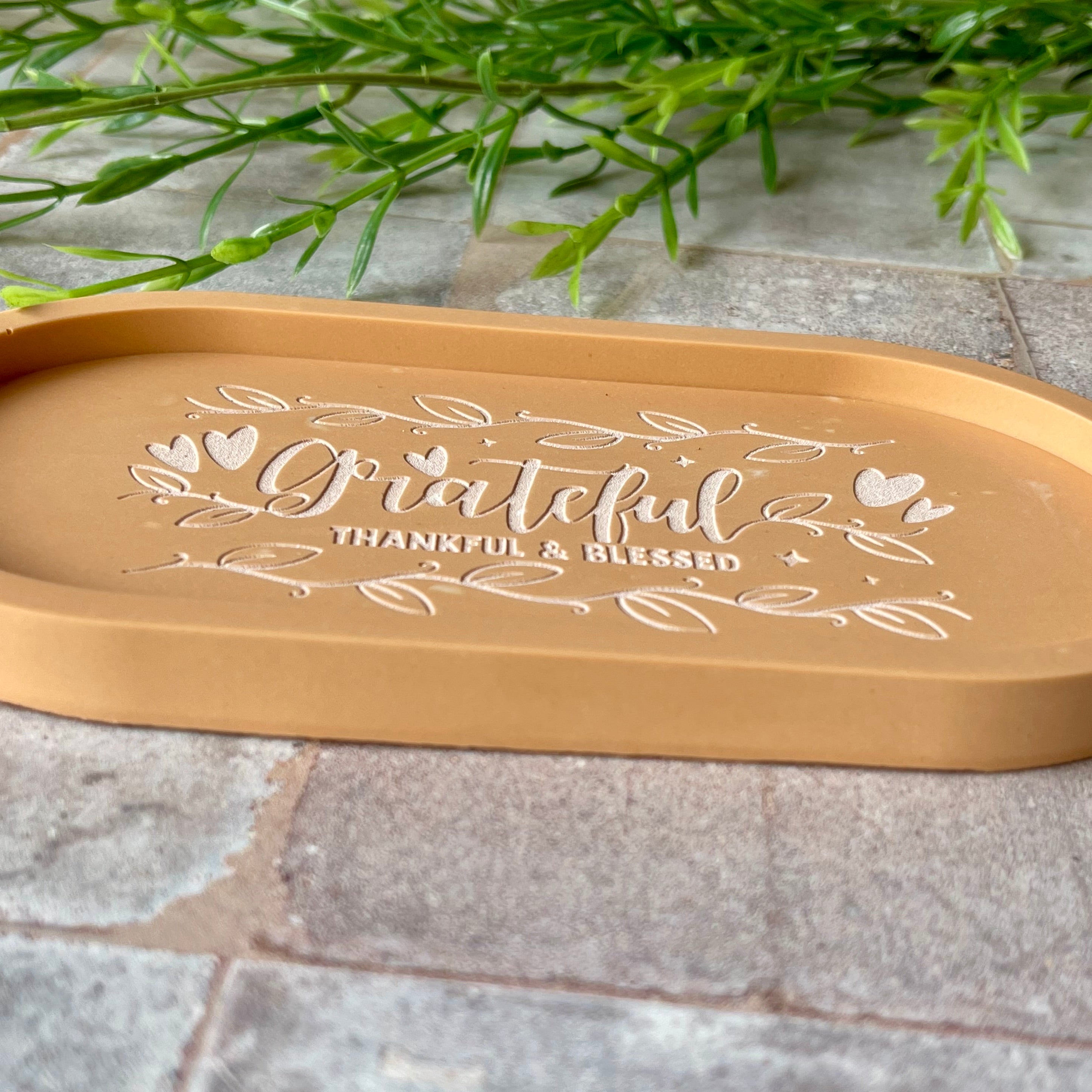 Engraved Inspirational Trinket Tray