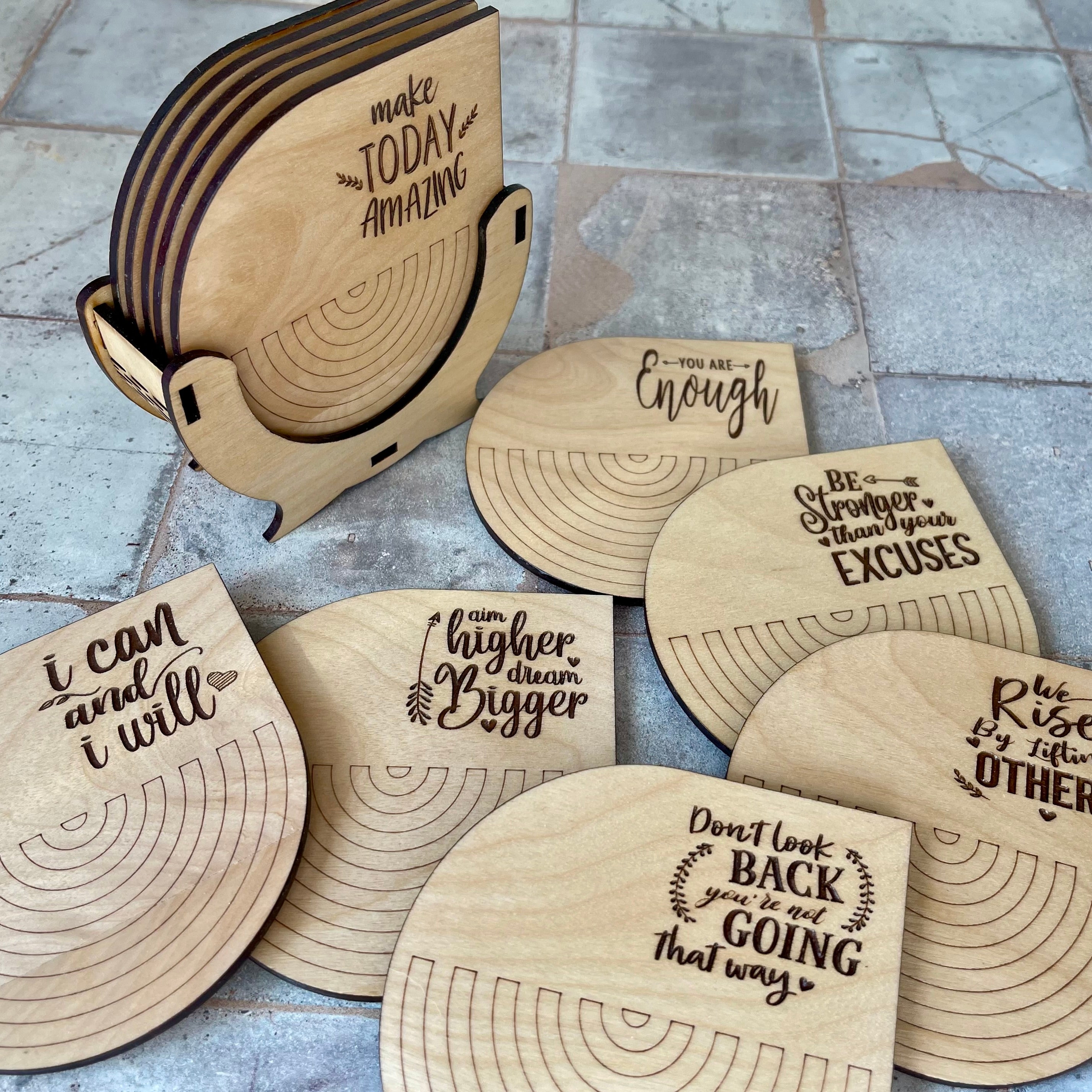Inspirational Drink Coaster Set