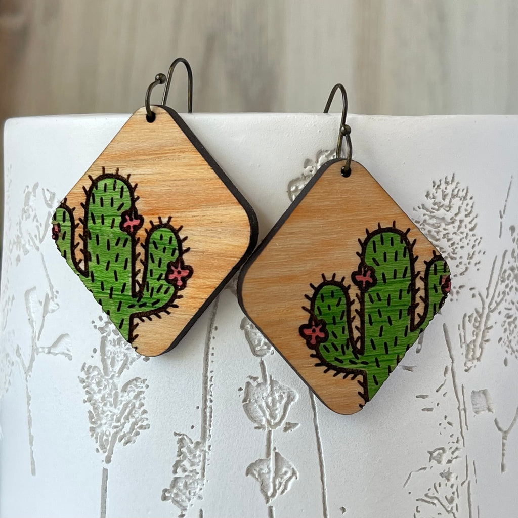 Southwest Cactus Boho Earrings