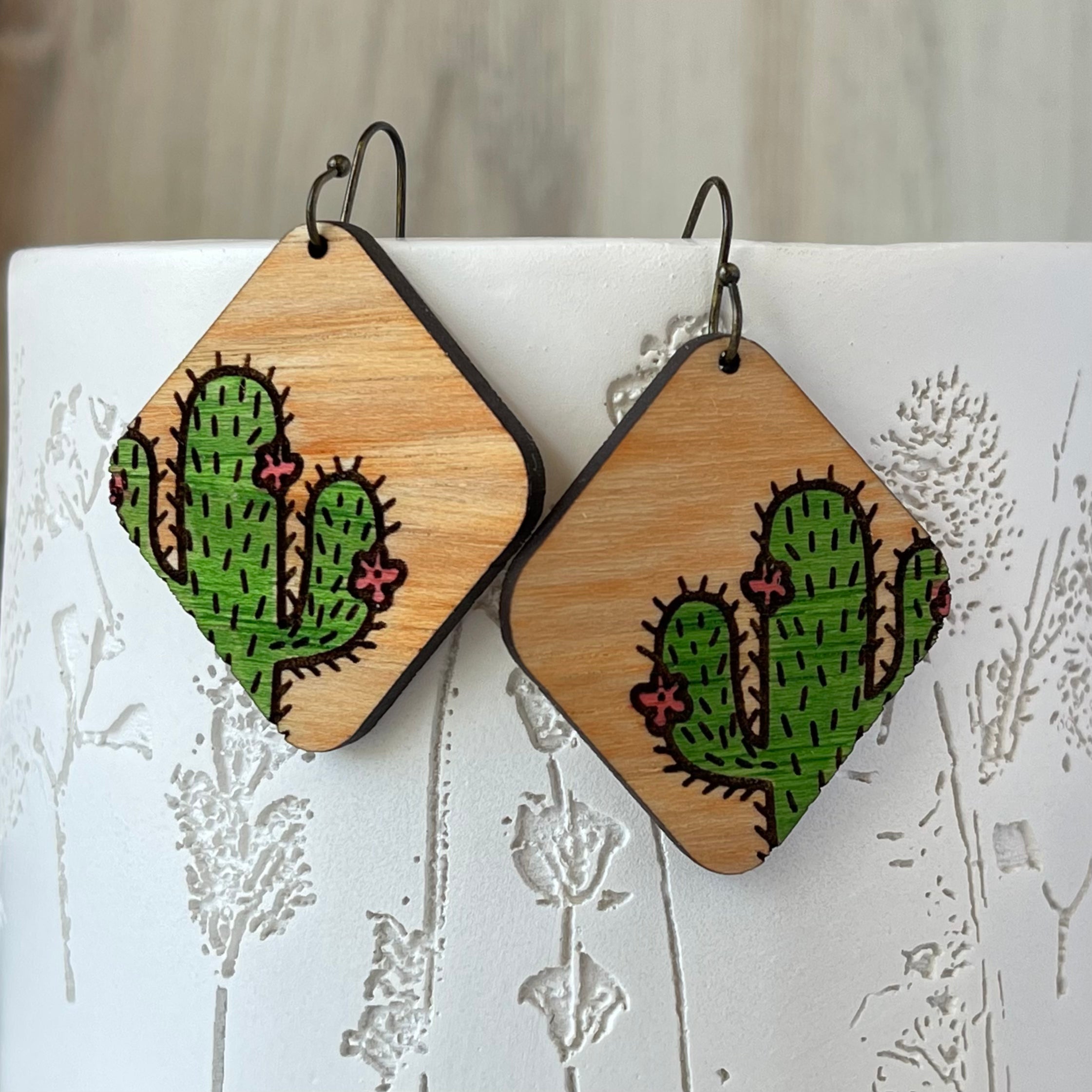 Southwest Cactus Boho Earrings