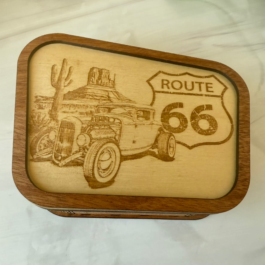 Retro Route 66 Keepsake Box