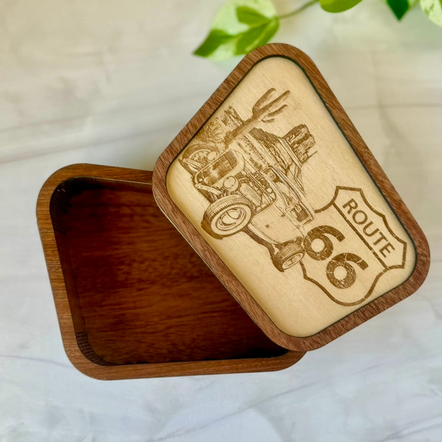 Retro Route 66 Keepsake Box