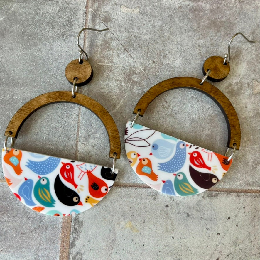bird lover boho earrings