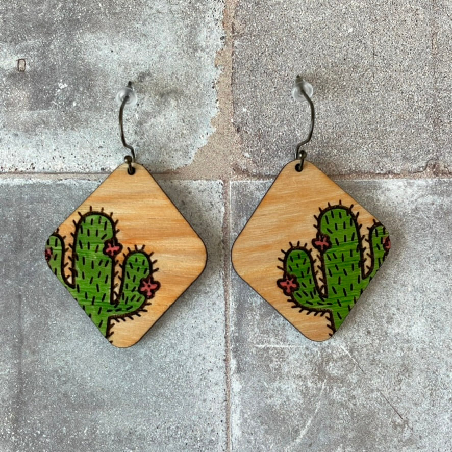 Southwest Cactus Boho Earrings