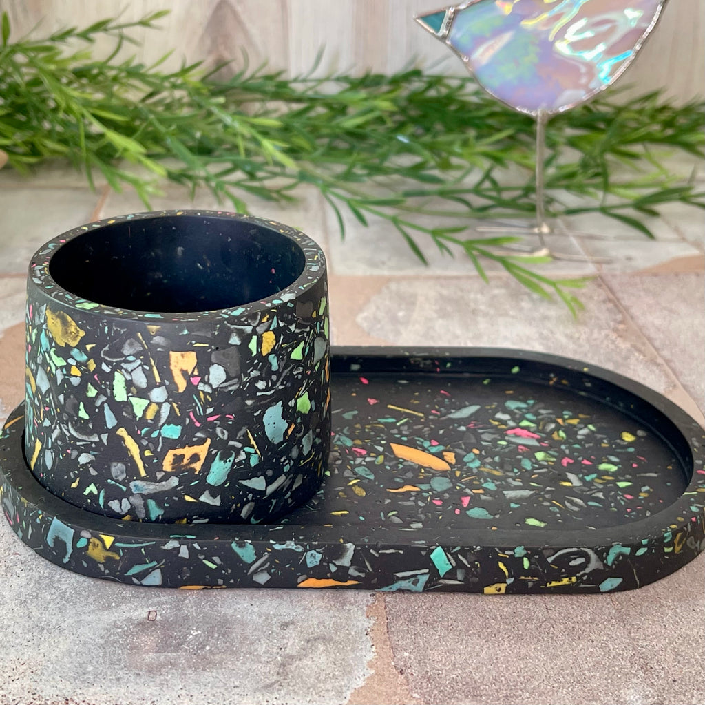 Terrazzo Trinket Tray and Dish Set