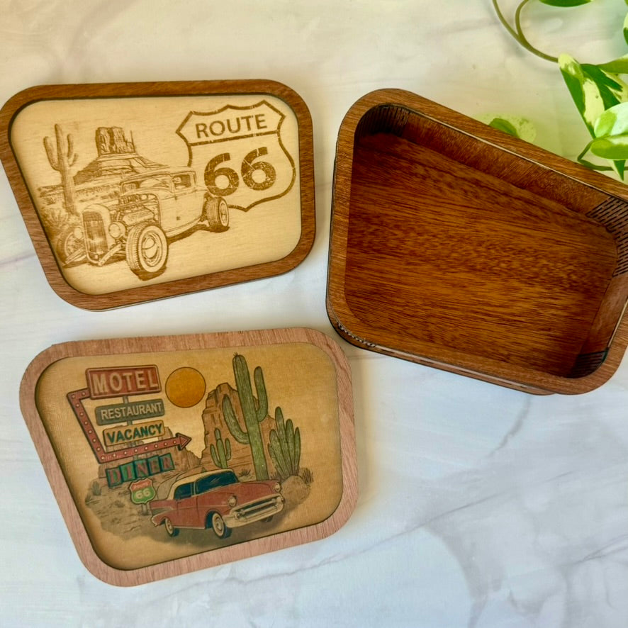 Retro Route 66 Keepsake Box