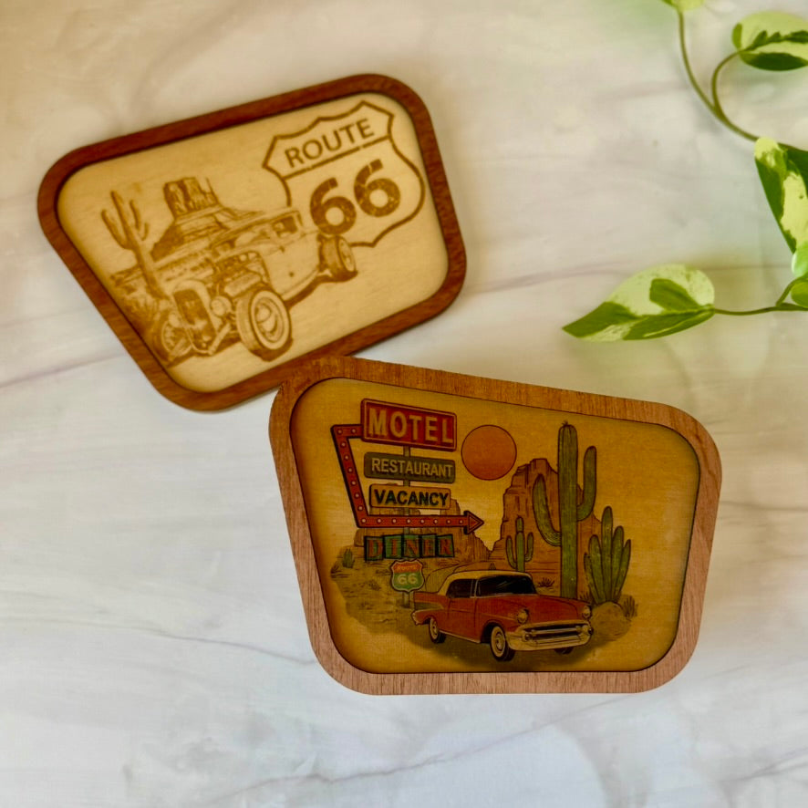 Retro Route 66 Keepsake Box