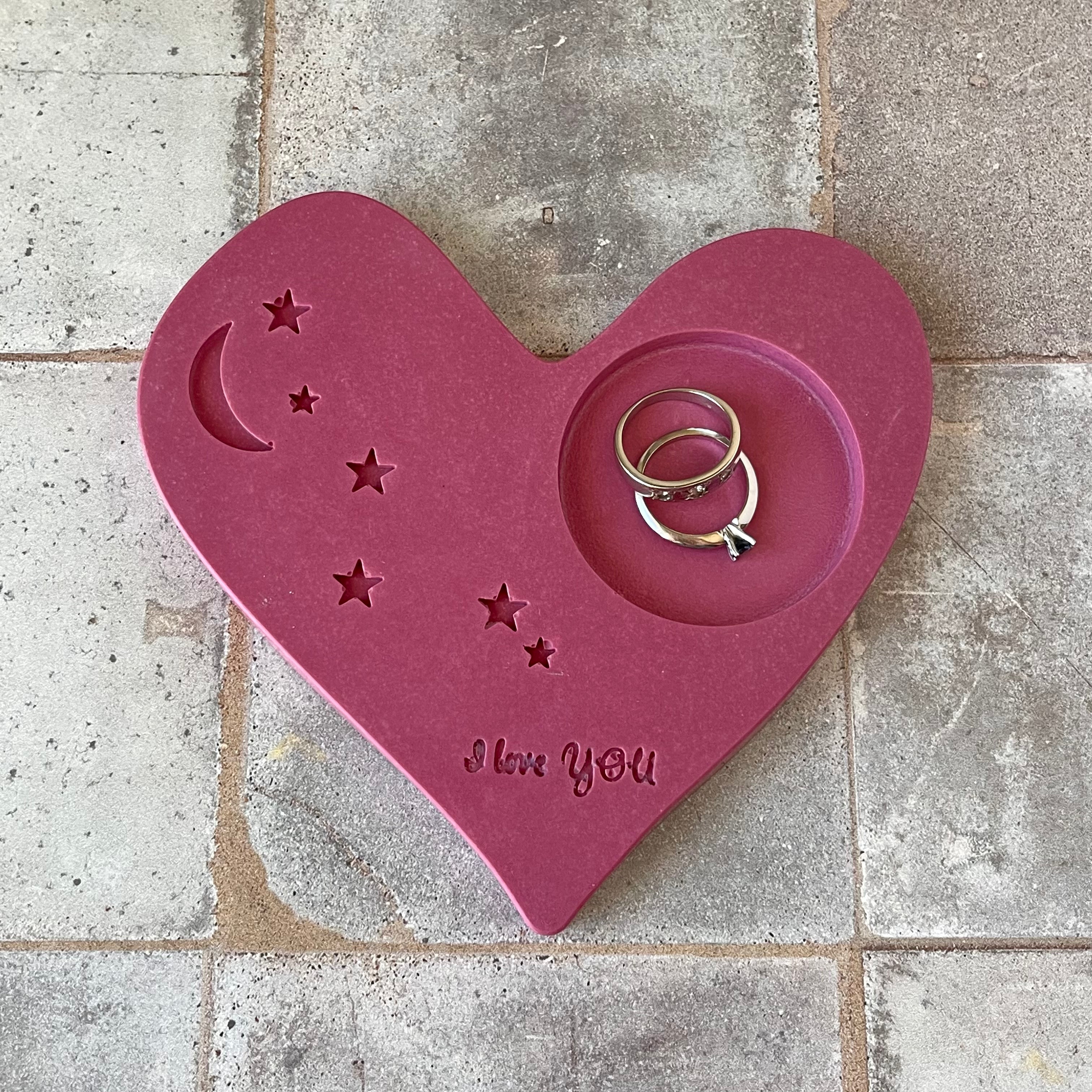 Heart Shape Ring Dish-Eco Friendly Resin